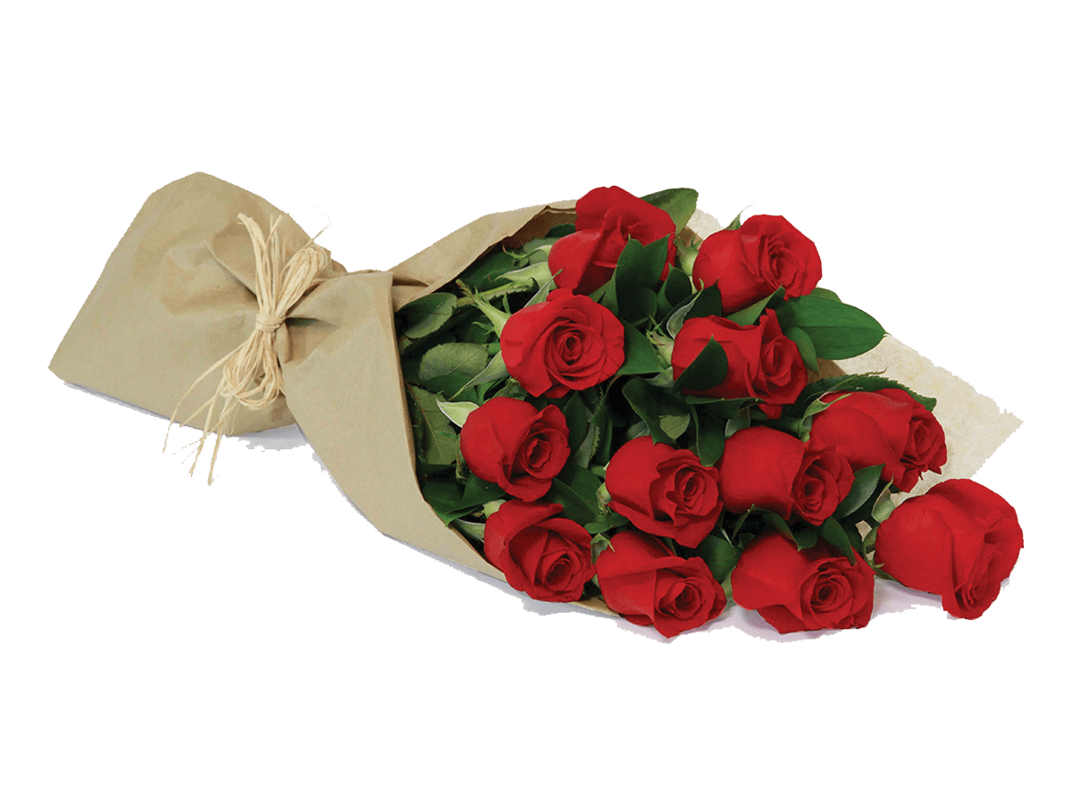 Dozen Roses Gift Wrapped (Red)